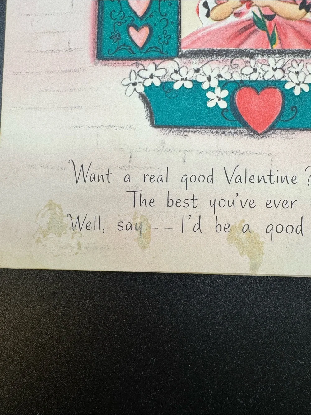 Lot Of 4 Vintage Valentines Day Cards Hallmark Various Makers Ephemera